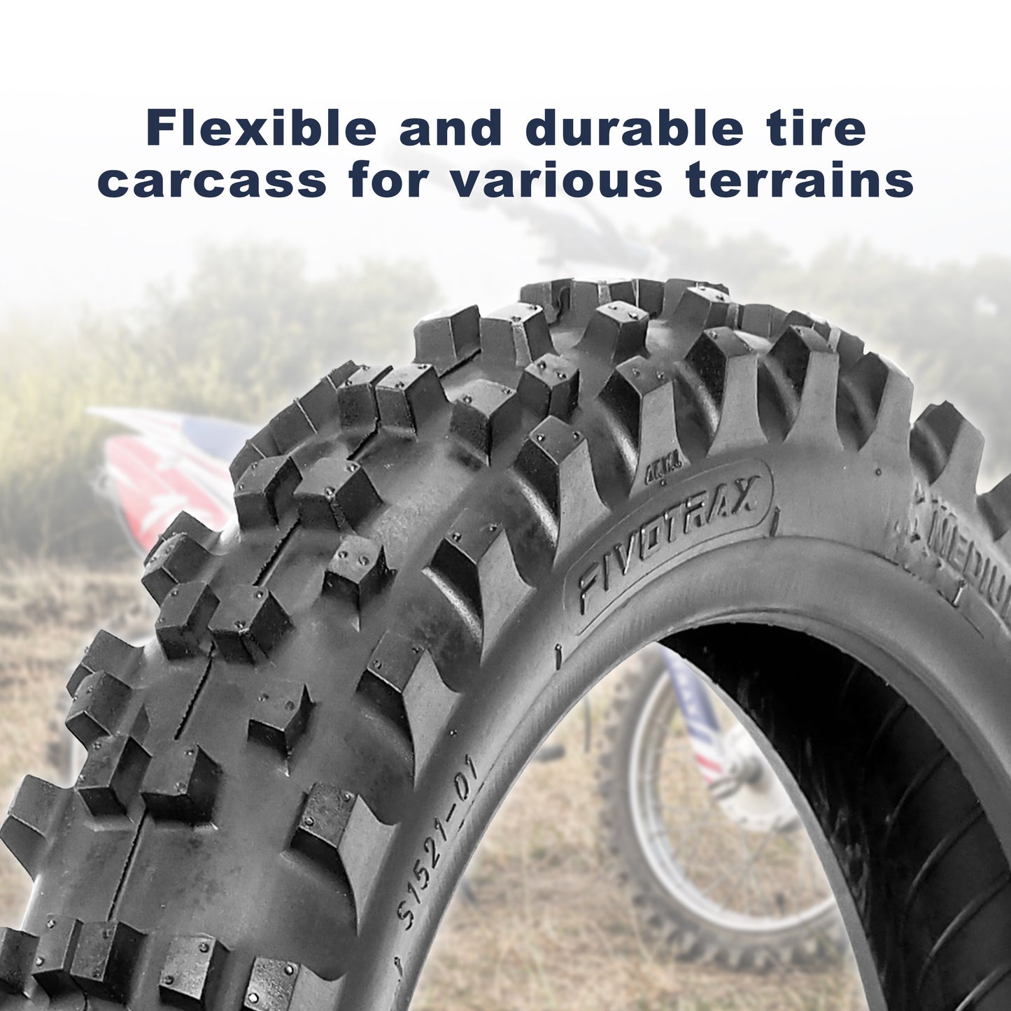 Pivotrax EXP 2.75-10 Rear Tire with tube